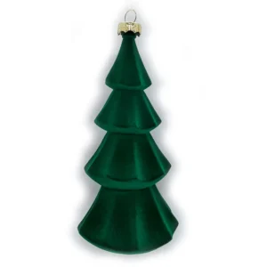 Appendino Natalizio Albero Verde Floccato