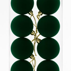alline di Natale Floccate Verdi 5 cm (8 pz) | Addobbi per Albero di Natale