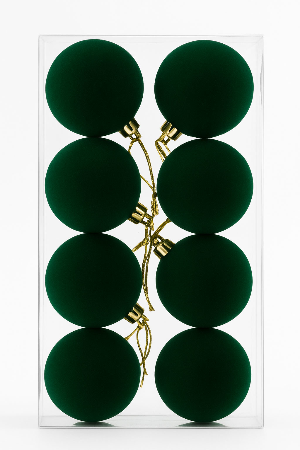 alline di Natale Floccate Verdi 5 cm (8 pz) | Addobbi per Albero di Natale