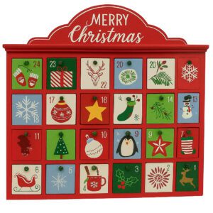 Calendario dell'avvento 38x7x32