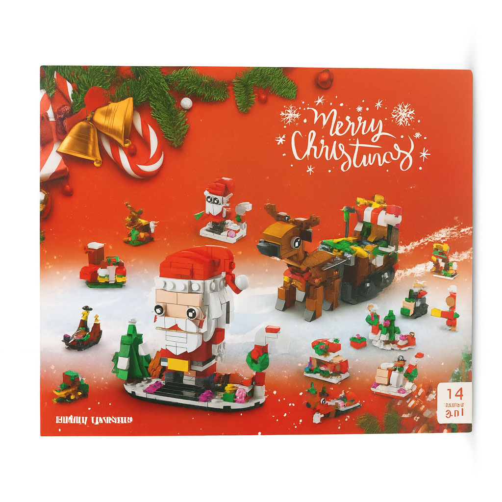 Calendario dell’Avvento Mattoncini di Natale – 605 Pezzi, 12 Caselle Sorpresa