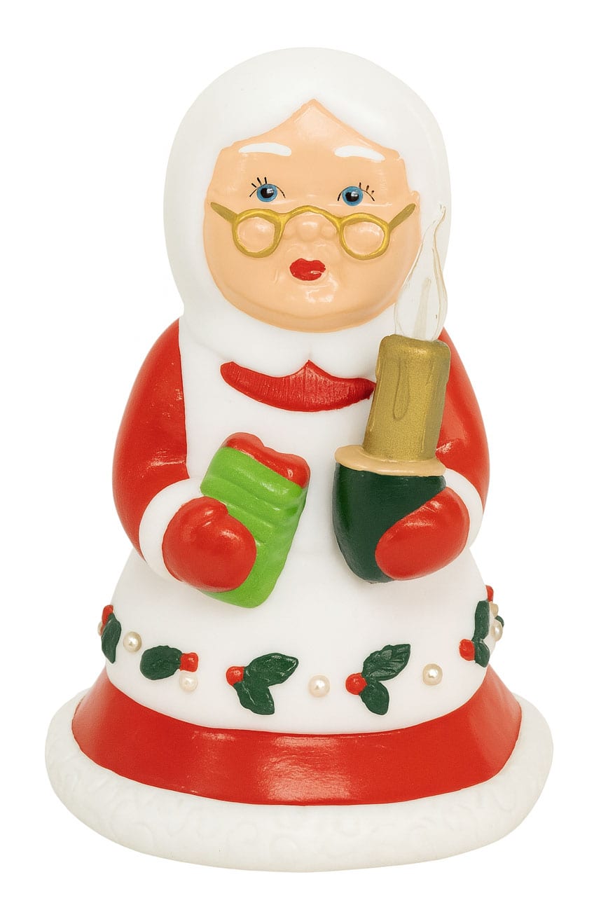 Mamma Noel in plastica con luce – Decorazione natalizia luminosa