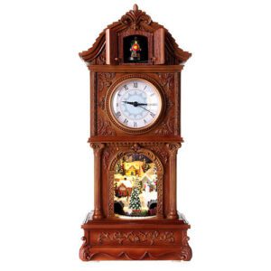 Orologio Natalizio Animato con Luci LED e Movimento