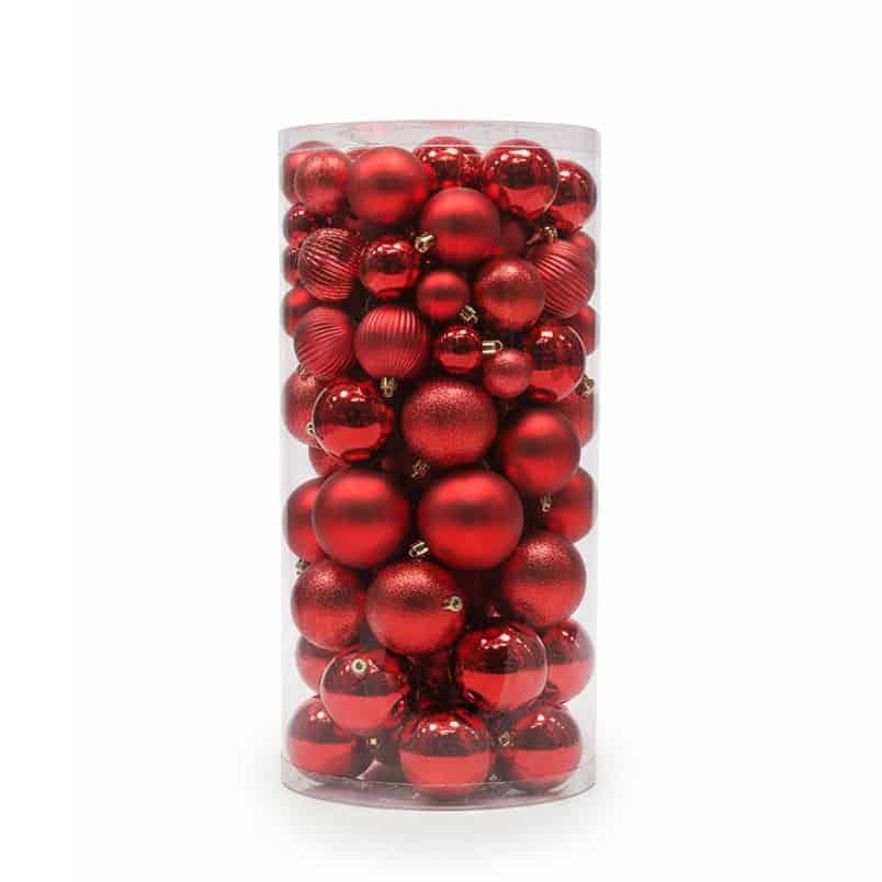 CILINDRO 100 PALLINE ASSORT. ROSSO Prezzo €29,99